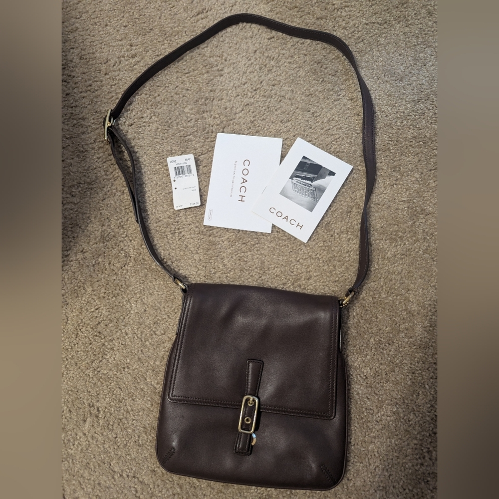 Vintage Coach Bag NWT Chocolate Brown